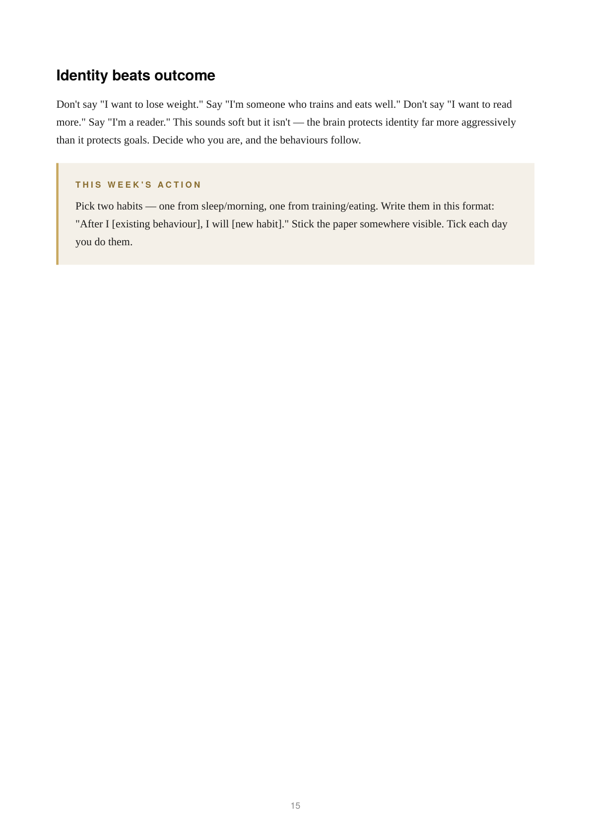 Sample page from Chapter 06 — Building Habits That Don't Collapse